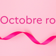 Un ruban rose formant une boucle est représenté sur un fond rose, à côté de l'inscription Octobre rose, symbolisant le mois de sensibilisation au cancer du sein et soulignant l'importance de l'activité physique chez les personnes âgées souffrant d'arthrose.
