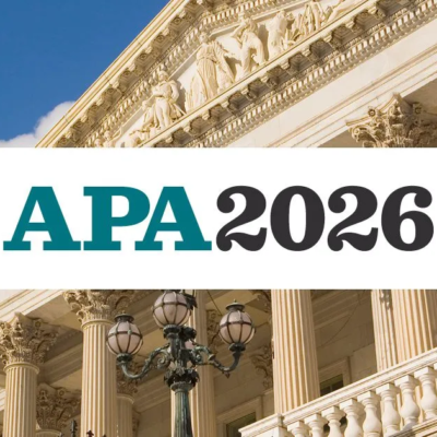 L'image montre la façade d'un bâtiment gouvernemental néoclassique avec de grandes colonnes. Le texte superposé indique APA2026 en lettres grasses, en référence au montant APA GIR 2026. Le dôme du Capitole des États-Unis est partiellement visible à l'arrière-plan.